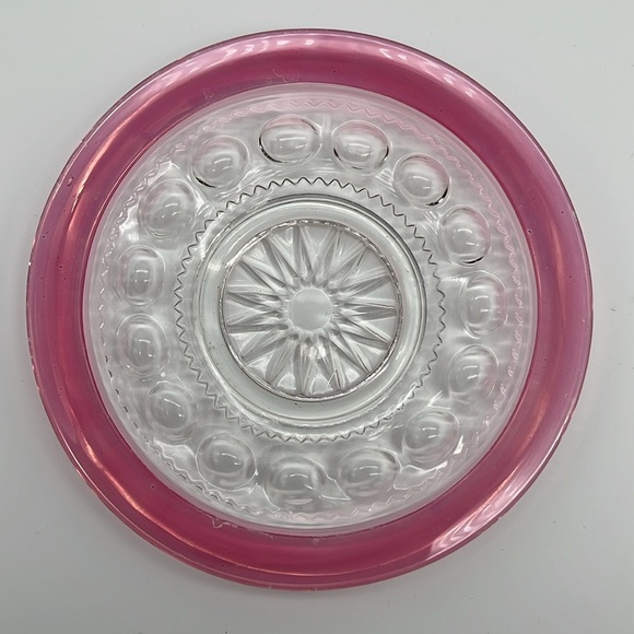 Vintage Tiffin-Franciscan King's Crown Ruby Red Flashed Salad Plates (Set of 5) - Picture 6 of 8